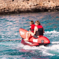 BOUEE TRACTEE BANANE ROUGE CHASER JOBE 2 PERSONNES -Surf Équipement Boutique bouee tractee banane rouge chaser jobe 2 personnes 3