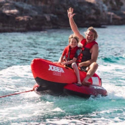 BOUEE TRACTEE BANANE ROUGE CHASER JOBE 2 PERSONNES -Surf Équipement Boutique bouee tractee banane rouge chaser jobe 2 personnes 4