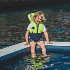 GILET DE SAUVETAGE NEOPRENE JOBE JAUNE SAFETY ENFANT -Surf Équipement Boutique gilet de sauvetage neoprene jobe jaune safety enfant 3