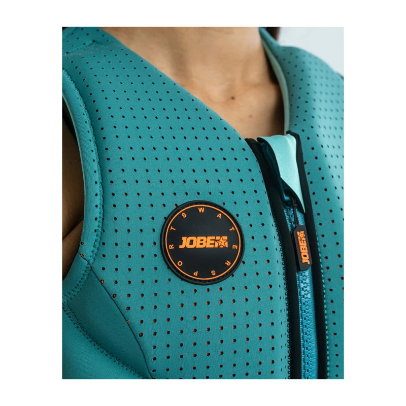 Gilet Jobe Fragment Vest Women Vintage Teal 3 Gilet Jobe Fragment Vest Women Vintage Teal – Image 3