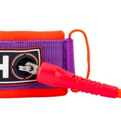 LEASH BODY BOARD HOWZIT ORANGE/VIOLET -Surf Équipement Boutique leash body board howzit orange violet 2