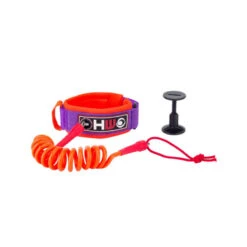 LEASH BODY BOARD HOWZIT ORANGE/VIOLET -Surf Équipement Boutique leash body board howzit orange violet 3