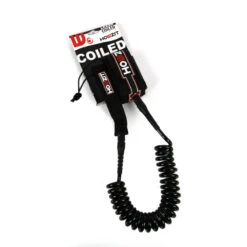 LEASH DE SUP HOWZIT COIL NOIR 9' -Surf Équipement Boutique leash de sup howzit coil noir 9 1 2