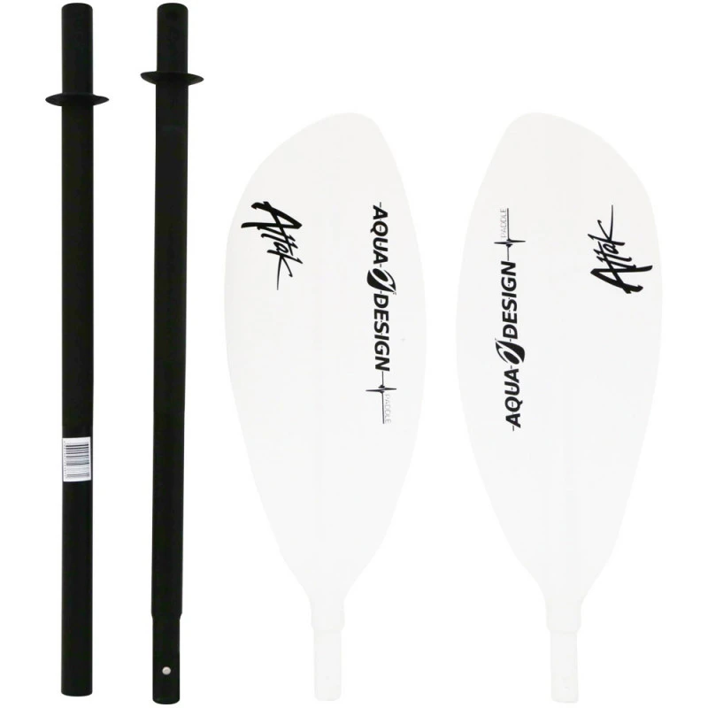 PAGAIE KAYAK AQUADESIGN ATTAK 4 PARTIES 220CM Bleu 3 PAGAIE KAYAK AQUADESIGN ATTAK 4 PARTIES 220CM Bleu – Image 3