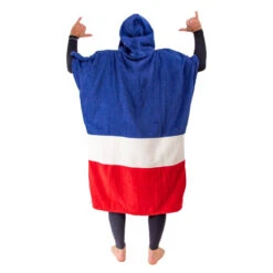 All-In PONCHO ALL IN V COUNTRIES BLEU/BLANC/ROUGE -Surf Équipement Boutique poncho all in v countries bleu blanc rouge 3