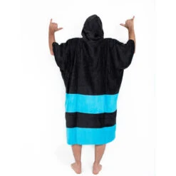 All-In PONCHO ALL IN V FLASH BLEU/NOIR -Surf Équipement Boutique poncho all in v flash bleu noir 3