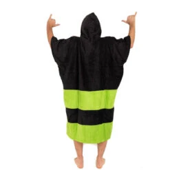 All-In PONCHO ALL IN V FLASH VERT/NOIR -Surf Équipement Boutique poncho all in v flash vert noir 3