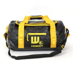 Sac De Voyage étanche DUFFEL BAG 30L - HOWZIT NOIR-JAUNE -Surf Équipement Boutique sac de voyage etanche duffel bag 30l howzit noir jaune 10