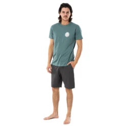 T-SHIRT RIP CURL WETTIE ESSENTIAL BLEU GRIS -Surf Équipement Boutique t shirt rip curl wettie essential bleu gris 3